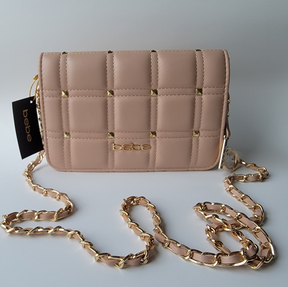 Pink and gold strap Crossbody  BEBE purse